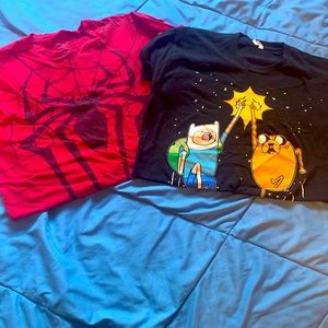 Lot of 2 men’s graphic tees